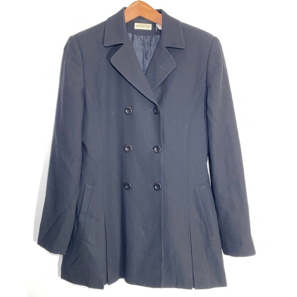 Ann Taylor Wool Blend Long Professional Jacket - Women's Size 4‎ - 31" Long